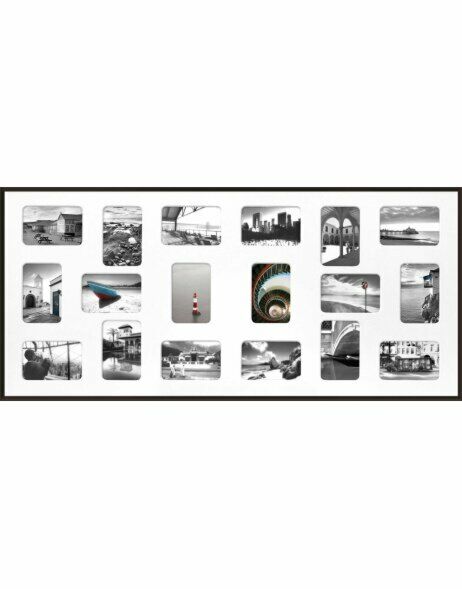 Aluminium Collage fotolijst Pixel | 18x 10x15 foto 