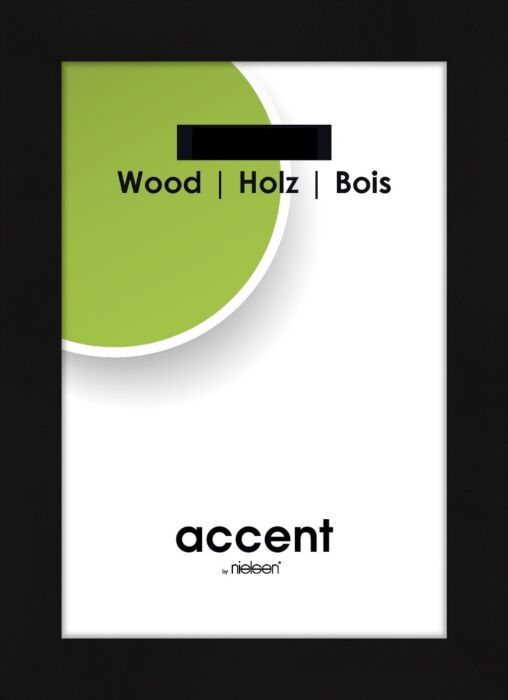 Fotolijst Accent Wood Zwart - 50x70 cm 