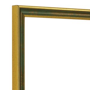 Groen/gouden fotolijst, 20x28cm