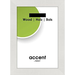 Fotolijst Accent Wood Wit - 10x15 cm , 10x15cm