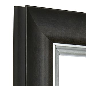 Fotolijst zwart met zilver rand, 40x60cm