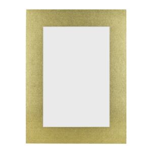 Passe-partout - Metalic goud met witte kern, 40x60cm