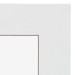 Passe-partout - Wit met donkerbruine kern, 30x30cm