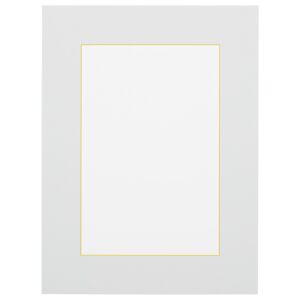 Passe-partout - Wit met gele kern, 29,7x42cm(a3)