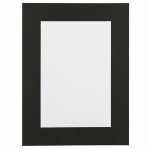 Zwart met witte kern, 40x50cm
