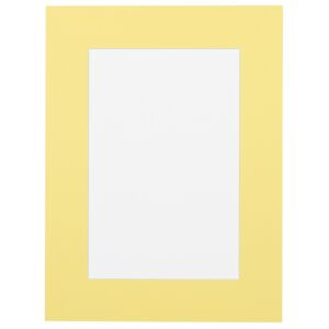 Passe-partout - Citroengeel met witte kern, 59,4x84,1cm(a1)