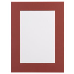 Passe-partout - Roodbruin met witte kern, 14,8x21cm(a5)