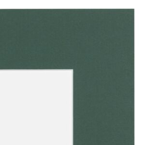 Passe-partout - Jenever groen / donkergroen met witte kern, 24x30cm