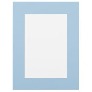 Passe-partout - Hemelsblauw met witte kern, 80x80cm