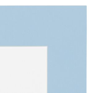 Passe-partout - Hemelsblauw met witte kern, 70x70cm