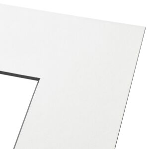 Passe-partout - Wit met zwarte kern, 80x100cm