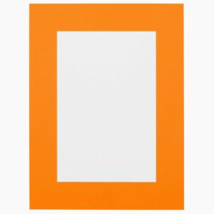 Passe-partout - Oranje met witte kern, 20x28cm