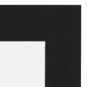 Passe-partout - Zwart linnen, 80x100cm