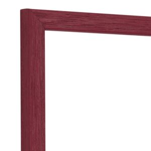 Fotolijst - Bordeauxrood - Halfrond met zichtbare houtnerf, 24x30cm