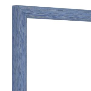 Fotolijst - Blauw - Halfrond met zichtbare houtnerf, 24x30cm