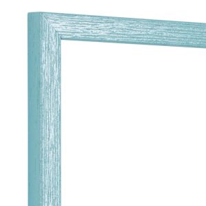 Fotolijst - Aquablauw - Glitterprofiel met groefjes, 40x40cm