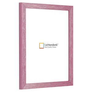 Fotolijst - Roze - Glitterprofiel met groefjes